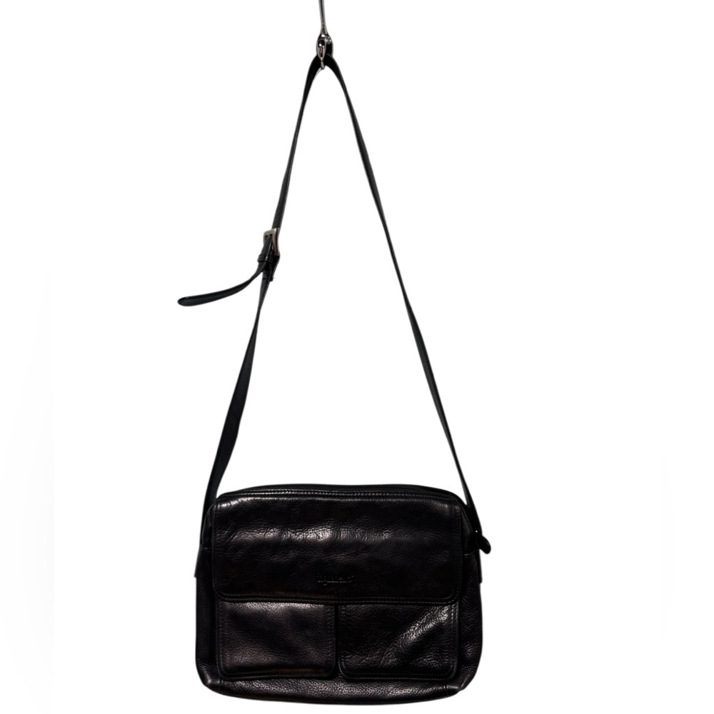 Tignanello Black Leather Shoulder Bag